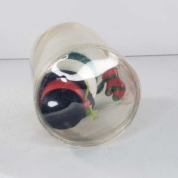 Gibson Greeting Cards Inc Collector's Tree Trims Snowman Flocked Figurine *Flaw* - Picture 6 of 6